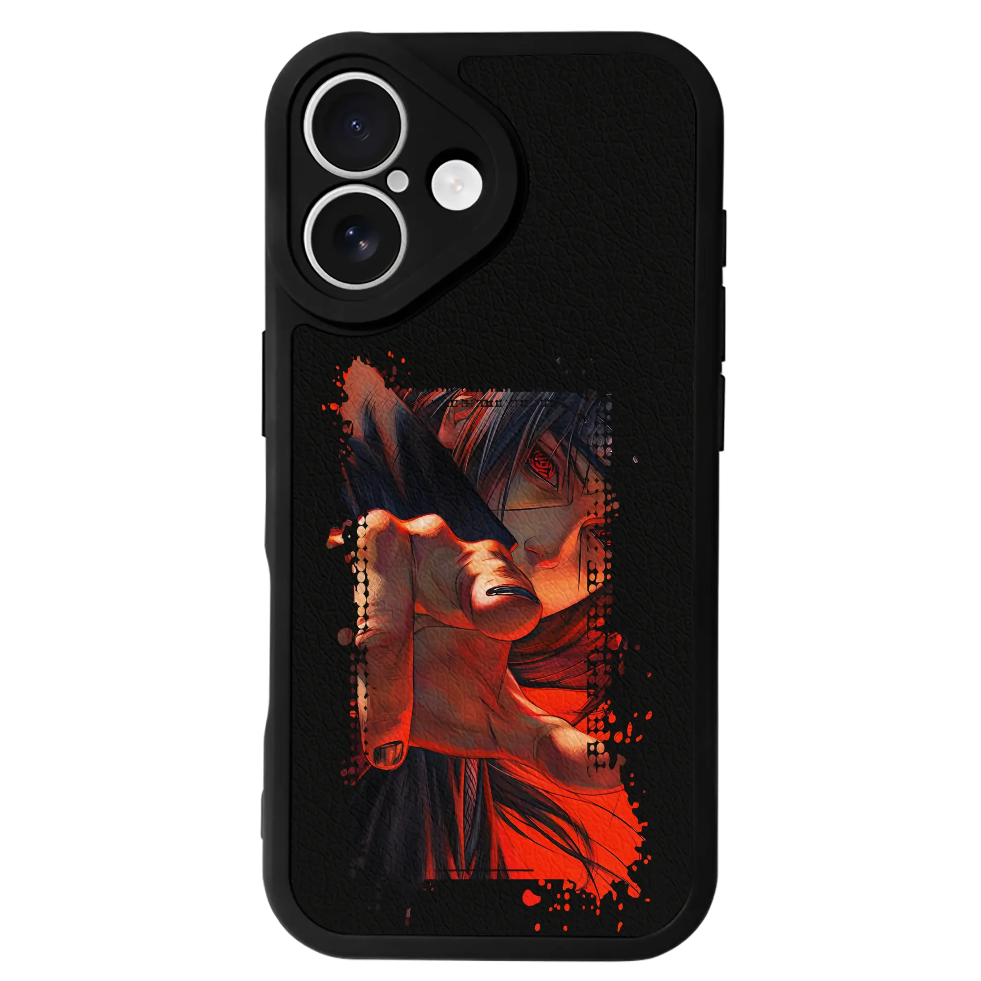 ナルト グッズ うちは イタチ - IPhone 16シリーズ対応 ・ シリコンスマホケース ・ レザー調 ・ 高精度フィット ・ 耐衝撃 ・ ワイヤレス充電対応 ・ 精密カット